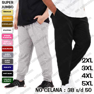 Celana Jogger Polos Baby Terry Big Size / Celana Joger Panjang Pria Wanita Super Jumbo Premium / Joger Pants Jumbo