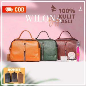 Tas Selempang Wanita Tas Kulit Wanita Tas Slingbag Wanita Tas Jinjing Wanita Cewek Alona Wilona Bag Premium Kulit Sapi High Quality