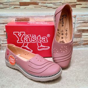 Promo 5.5 Sale Sepatu Casual Slip On Wanita Aulia 44 Salem/Kuning/Tan Oclia Yasta Olshop