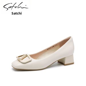 New Autumn Buckle Mid-heel Comfortable Fashion Career Shoes