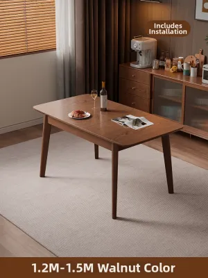 DONGMU | Foldable Retro Modern Dining Table Square