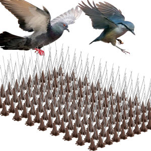 10Pcs Anti Bird Spikes Strip Stainless Steel Repeller Bird And Pigeon Spikes Deterrent Bird Scarer Repeller for Fence Roof Tools