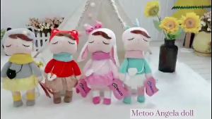2025Metoo 33cm Angela Doll Forrest Fairy Style Dress Plush for Office Home Decoration Birthday Baby Shower Xmas Gift Kid Girl Toys