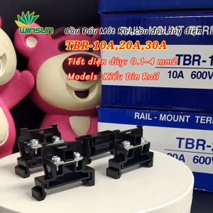 Cầu Đấu Điện Domino Cầu đấu mắt rời cầu đấu dây điệndomino tép 1 cực TBR-10A20A30A