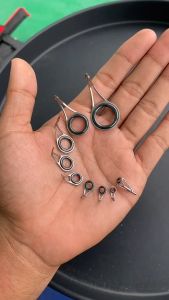 RING SET 1 KAKI  OSTSG K1 OSEG Stainless Steel Keramik halus untuk ring joran pancing