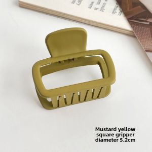 Japanese Style Small Hair Clip Female Summer Grip Back Head Fancy Clip Updo Shark Clip Frosted Clip Hairware