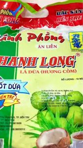 Bánh phồng sữa cốt dừa Thanh Long-Bến Tre (bịch 10c)