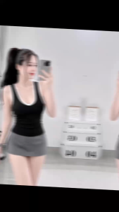 Áo cổ tim sát nách phối viền KVYBODY A56 chất thun cotton borip lụa dày mịn co giãn thích hợp mặc đi chơi đi du lịch