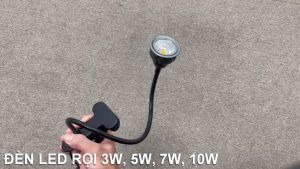 Đèn Led Đọc sách Học tập Làm việc 7W 9W - (220V) Đế kẹp Kim loại Tích hợp đèn ngủ Đèn soi tranh trang trí - T009