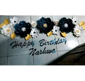 Dekorasi Acara Paper Flower wedding engagement aqiqah ultah dll