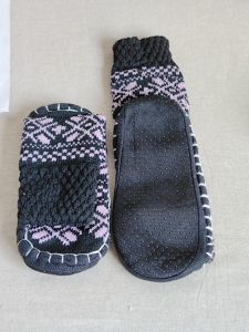 รองเท้าพื้นสำหรับเด็กใหญ่ ผ้าขนสัตว์ ถุงเท้าหุ้มข้อสูง อบอุ่น กันลื่น สำหรับเด็กชายและเด็กหญิง อายุ 7-10 ปี