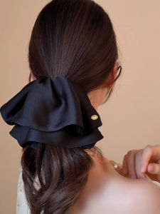 Elegant Satin Hair Clip for Women 2025 New Style Low Ponytail Clip Butterfly Knot Back of Head Grab Clip Hair Accessories