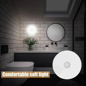 LED Night Light USB Charging Intelligent Human Induction For Bedside Cabinet Home Wardrobe Motion Sensor Light Led Lamp Hot  -