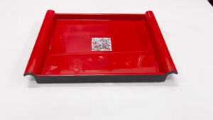 Khay sơn mài cao cấp - Mã KC16 - Cẩn ốc xà cừ nền đỏ / Size 32x25x2.5 cm đẹp mắt sang trọng