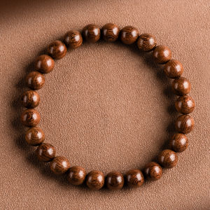 Authentic Gold Thread Sandalwood Bracelet Mens Ethnic Style Buddhist Beads Mala Womens Fashion Jewelry Hand Chain Gift
