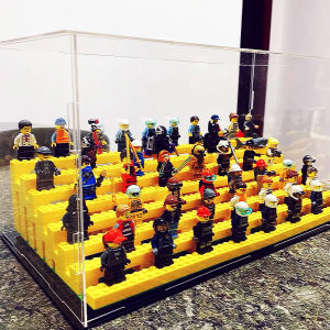 Hộp Đựng Đồ Chơi Acrylic Mới 2025 Hộp Đựng Figurine Bằng Nhựa Hộp Đựng Đồ Chơi Xếp Hình Khối Có Chân Đế Bằng Nhựa ABS