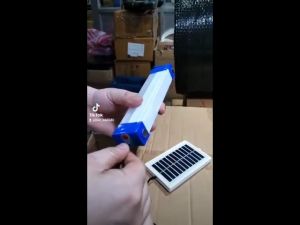 Solar Emergency Light USB Rechargeable Magnetic Emergency LED Light Lamp Outdoor Portable Light Tube Night Market Lamp