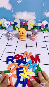 Eva huruf magnet edukasi 26/37pcs Mainan alfabet dan angka Magnet Alfabet Dan Angka Mainan Magnet Kulkas