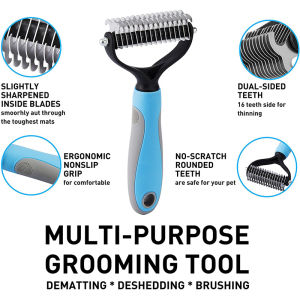 Lược chải lông inox cao cấp dành cho thú cưng lược gỡ rối lông- Lược chải lông cho chó mèo- BÀN CHẢI LÔNG CHÓ MÈO CHẤT LƯỢNG - Lược chải lông chó - Mèo Cún - ban chai long cho meo - chăm sóc chó mèo