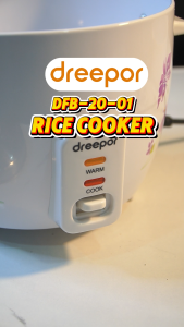 Dreepor Rice Cooker 1.5 / 2  Liter Capacity Compact Small Family Size Keep Warm Function Anti-Rust Body 350/400W