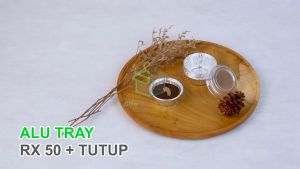 [ 10 PCS ] Alumunium Foil Tray Cup RX 50 + Tutup Macaroni Schotel Muffin Klappertart Brownies Mini Pie Mini Roti Zupa Soup
