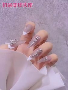 Ready Stock Nail Art 10pcs Metal rose flower nail accessories 3D alloy nail accessories 10颗美甲金属玫瑰花合金饰品新网红轻奢立体玫瑰花银色指甲配饰钻
