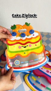 Cake Ziplock Cute design - Children Birthday Party Pack Gift Doorgift Aqiqah
