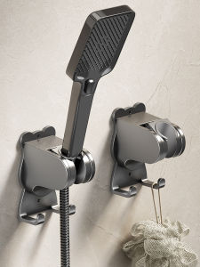 ตัวขวางจักรพู่แบบไม่ต้องเจาะ ที่แขวนจักรพู่ในห้องน้ำแบบปรับได้ ฐานจักรพู่แบบติดแน่น อุปกรณ์เสริมสำหรับเครื่องสูบอากาศแบบท่อ