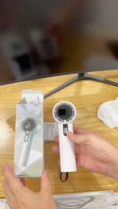 [ Tặng Dây Đeo ] Quạt Cầm Tay Di Động WX638 Với 100 Tốc Độ Gió Sạc Lại Type C Động Cơ Mạnh mẽ Pin 3000mAh Màn Hình LED Tặng Dây Đeo