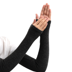 WRELS | 1/2/3Pairs Winter Thermal Arm Warmers Thickened Cold‑proof Thumb Hole Fingerless Women Men Winter Outdoor Sports Arm Sleeves