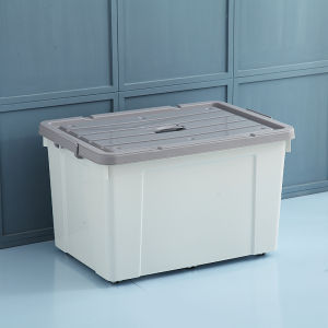 Thickened Plastic Storage Box Large Size Storage Box for Home Use Clothes Toys Quilt Arrangement Box Macaron Color Nordic Style