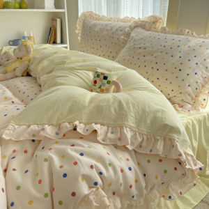 susan | Korean Style Ins Bed Skirt 4-Piece Set