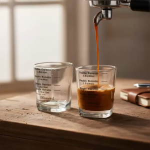 Bộ 2 Ly Shot Thủy Tinh 60ml Có Vạch Chia Espresso