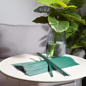 Cyworld| Floral Stem Wire With Tape for DIY Crafts Artificial Flower Arrangements