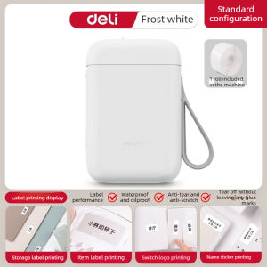 deli | Deli Q1A label printer small household portable Bluetooth thermal printer no ink free label machine