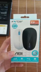CHUỘT KHÔNG DÂY FORTER V181 chuột quang máy vi tính văn phòng chơi game làm việc kết nối cổng USB laptop gamingtin học cơ bản ko dây game mice mouse for gamer nhỏ gọn tiện lợi chất lượng cao xinh đẹp LOTA SHOP