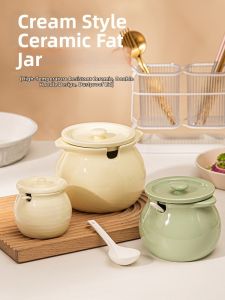 Heat-Resistant Ceramic Jar for Cooking Oil Storage