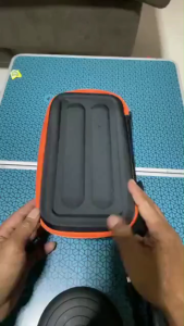 Ueblock✈ Rechargeable Battery Mic Travel Bag Shockproof Organizer Storage Box 2 Slots for JBL PartyBox Wireless Mic & Accessories