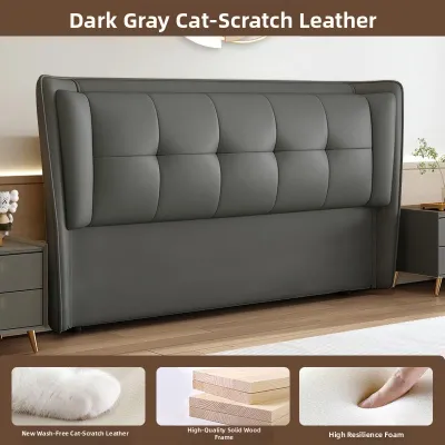 Soft Backrest Wooden Bed Headboard 1.8m
