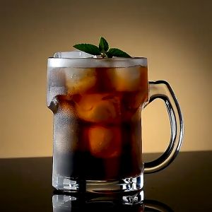 Bộ 6 Ly Thủy Tinh Có Quai 355ml CAMDACO/GLASSWARE Dày Dặn Uống Bia Trà Đá Nước Ngọt Cầm Chắc Tay