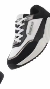 Bebe Sport Athletic Shoes For Women Larysa - Color: Black/White/Fabric size 8