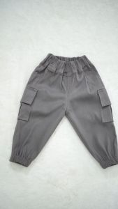 Jogercino Celana Joger Cargo Bayi Laki Laki Warna Cream 0-3 6-12 Bulan & 1-2 Tahun Bahan Katun Twill Strech Melar Premium Lembut Tebal Elastis Nyaman Dan Menyerap Keringat