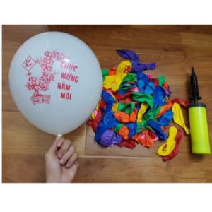 Set 50 quả bóng bay Chúc mừng năm mới - Size 12 inch - Party Balloon Gia Nguyễn --