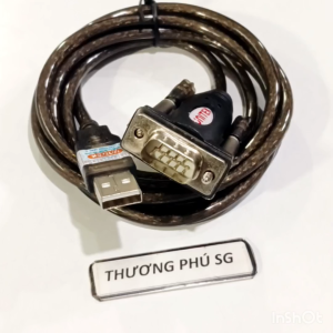 Cáp USB ra Com 9 (RS232) dài 1.5m / Chuẩn USB ra Com 9 Kim (DB9M) - Unitek chính hãng