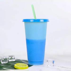 TUMBLER CHANGING COLOUR TUMBLER BERUBAH WARNA BOTOL MINUM SEDOTAN WARNA GELAS WARNA