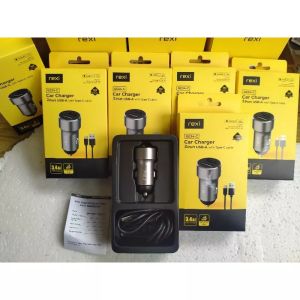 Car Charger 2 Port Usb Rexi GE34cx