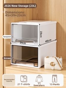 Watthour | Transparent Plastic Drawer-type Underwear Storage Box