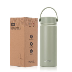 WATERSY 532ml Insulated Water Bottle Stainless Steel Tumble with Handle Double Wall Vacuum Insulated Cup for Coffee Office Sport