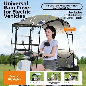 WANSLO | New Foldable Easy-Install Electric Vehicle Sunshade