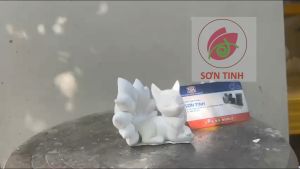 Tượng tô màu CỬU VỸ HỒ CÁO HỒ LY 9 ĐUÔI tô tượng thạch cao (Không kèm màu) tượng trắng decor